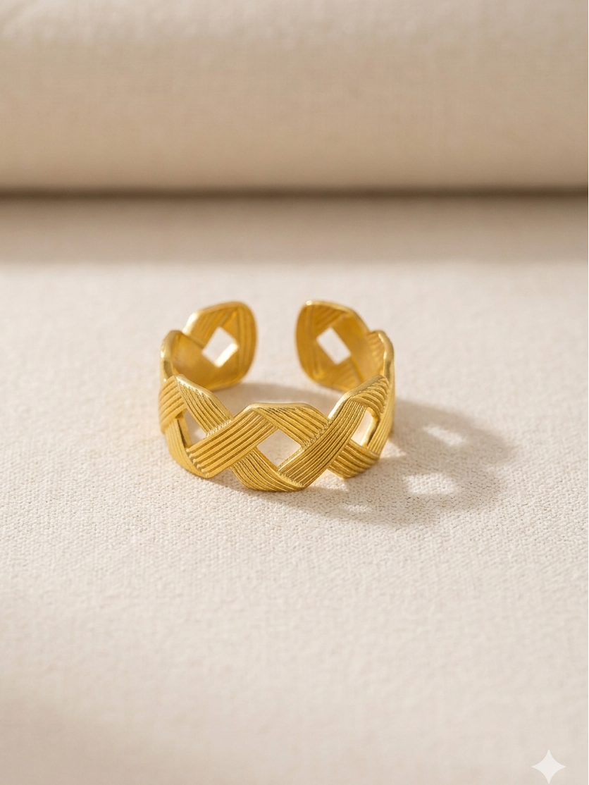 Tilted Squares Ring VÉOURA