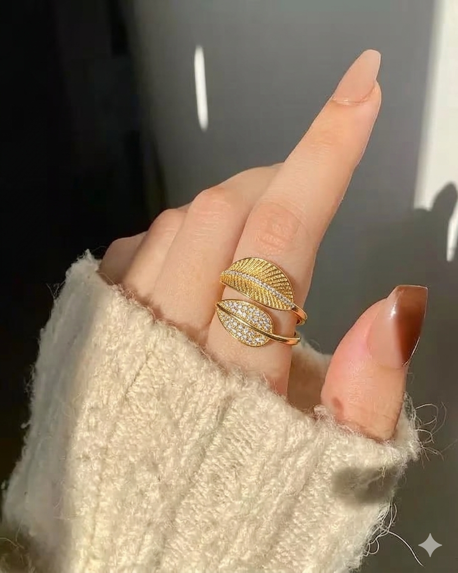 Leafy Ring VÉOURA