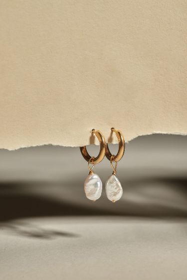 Ivory Drops Hoops